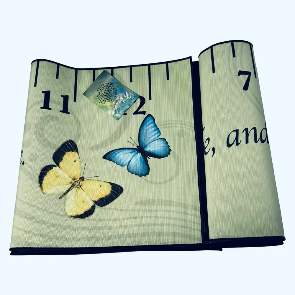 Christian Home Decor Table Runner He is the Ruler Butterfly Made USA 13x72
